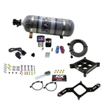 Thumbnail for Nitrous Express Single Entry Crossbar RNC .178 4150 Flange Nitrous Kit (250-650HP) w/Compsite Bottle