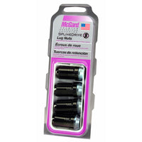 Thumbnail for McGard SplineDrive Lug Nut (Cone Seat) M14X1.5 / 1.648in. Length (4-Pack) - Black (Req. Tool)