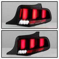 Thumbnail for Spyder 10-12 Ford Mustang Light Bar Seq Turn Signal LED Tail Lights - Smoke ALT-YD-FM10-LED-SM