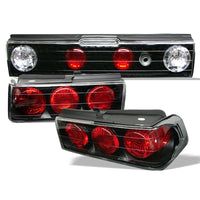 Thumbnail for Spyder Honda CRX 88-91 Euro Style Tail Lights Black ALT-YD-HCRX88-BK
