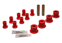 Thumbnail for Energy Suspension Rear Spring And Shackle Bushng - Red