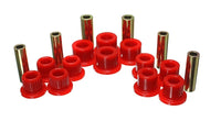 Thumbnail for Energy Suspension 99-04 Ford F-350 2wd/F-250 SD 4wd/F-350 4wd Red Rear Leaf Spring Bushing Set