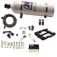 Thumbnail for Nitrous Express Q-Jet/Holley Spread Bore Hitman Plus Nitrous Kit (50-200HP) w/15lb Bottle