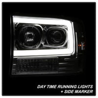 Thumbnail for Spyder 99-04 Ford F-250 Super Duty Light Bar Projector Headlights - Chrome (PRO-YD-FF25099V2-LB-C)