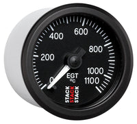 Thumbnail for Autometer Stack 52mm 0-1100 Deg C Pro Stepper Motor Exhaust Gas Temp Gauge - Black