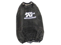 Thumbnail for K&N Drycharger Round Tapered Air Filter Wrap 6.5in Base ID/4.5in Top ID/7in H - Black