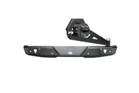Thumbnail for Rugged Ridge 18-22 Jeep Wrangler (JL) Rubicon/Spt 2dr HD Rear Bumper w/Swing Out Tire Carrier - Blk