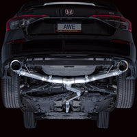 Thumbnail for AWE Tuning 22+ Honda Civic Si/Acura Integra Track Edition Catback Exhaust - Dual Chrome Silver Tips