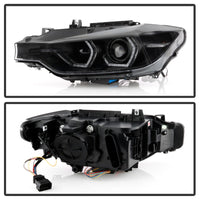 Thumbnail for Spyder 12-14 BMW F30 3 Series 4DR Projector Headlights - Black PRO-YD-BMWF3012-AFSHID-BK