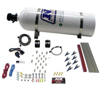 Thumbnail for Nitrous Express GM LT1/LS1 Pro Piranha Nozzle Gas Nitrous Kit w/15lb Bottle