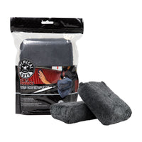 Thumbnail for Chemical Guys Workhorse Microfiber Applicator - 5in x 3in x 1.5in - Black - 2 Pack
