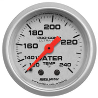Thumbnail for Autometer Ultra-Lite 52mm 120-240 Deg F Mechanical Water Temp Gauge 12in Tubing