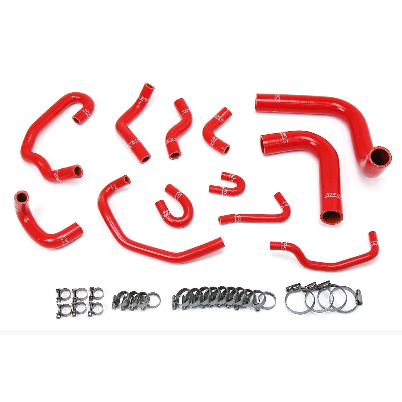 HPS Reinforced Red Silicone Radiator + Heater Hose Kit Coolant for Toyota 93-95 4Runner 3.0L V6 Left Hand Drive