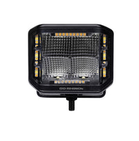 Thumbnail for Go Rhino Xplor Blackout Combo Series Cube Sideline LED Flood Lights w/Amber 4x3 - Blk (Pair)