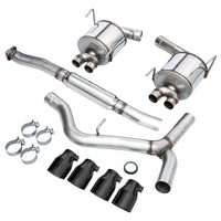 Thumbnail for AWE Tuning Subaru STI VA / WRX GV / STI GV Sedan Touring Edition Exhaust - Diamond Black Tip (102mm)