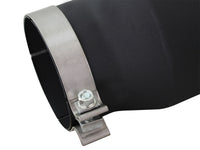 Thumbnail for aFe MACHForce XP 5in 304 Stainless Steel Exhaust Tip 5 In x 7 Out x 12L in Bolt On Right - Black