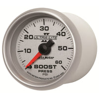 Thumbnail for Autometer Ultra-Lite II 52mm 0-60 PSI Mechanical Boost Gauge