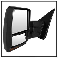 Thumbnail for Xtune Ford F150 07-14 Power Heated Amber LED Signal Telescoping Mirror Left MIR-FF15007S-PWH-AM-L