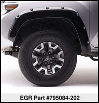 Thumbnail for EGR 16+ Toyota Tacoma w/Mudflap Bolt-On Look Color Match Fender Flares - Set - Black