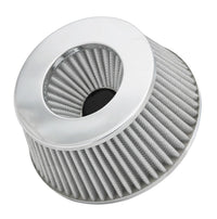 Thumbnail for Spectre Adjustable Conical Air Filter 2-1/2in. Tall (Fits 3in. / 3-1/2in. / 4in. Tubes) - White