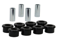 Thumbnail for Whiteline Plus 1/90-02 Nissan Skyline Rear Radius Arm - Upper Inner & Outer Bushing Kit