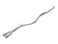 Thumbnail for aFe Takeda 2.5in 304SS Cat-Back Exhaust System w/ Polished Tips 17-20 Honda Civic Si Sedan I4 1.5L