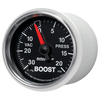 Thumbnail for Autometer GS 52mm 30 in Hg/20 psi Mechanical Vacuum/Boost Gauge