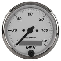 Thumbnail for Autometer American Platinum 3-1/8in 0-120mph Electronic In-Dash Programmable Speedometer