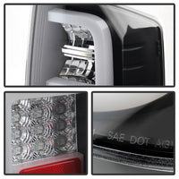 Thumbnail for Spyder Toyota Tundra 2014-2016 Light Bar LED Tail Lights Black ALT-YD-TTU14-LED-BK