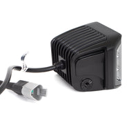 Thumbnail for Go Rhino Xplor Blackout Combo Series Cube Sideline LED Spot Lights w/ Amber 4x3 - Blk (Pair)