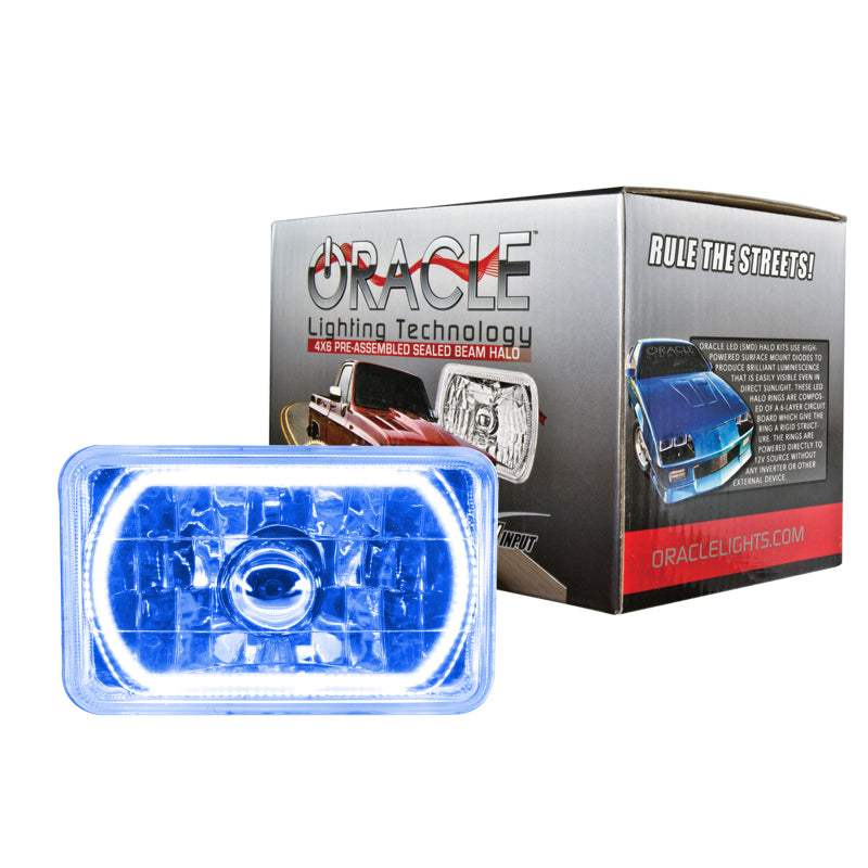 Oracle Pre-Installed Lights 4x6 IN. Sealed Beam - Blue Halo