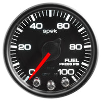 Thumbnail for Autometer Spek-Pro Gauge Fuel Press 2 1/16in 100psi Stepper Motor W/Peak & Warn Blk/Blk