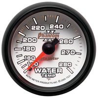 Thumbnail for Autometer Phantom II 52.4mm Mechanical 140-280 Deg F Water Temperature Gauge