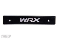 Thumbnail for Turbo XS 15-17 Subaru WRX/STi Billet Aluminum License Plate Delete Black Machined WRX Logo