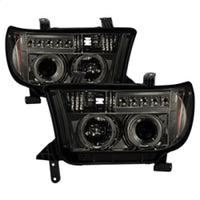 Thumbnail for Spyder Toyota Tundra 07-13 Projector Headlights LED Halo LED Smke PRO-YD-TTU07-HL-SM