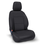 Thumbnail for PRP 2016+ Toyota Tacoma Front Seat Covers with Electric Seat Adjusters (Pair) - All Black