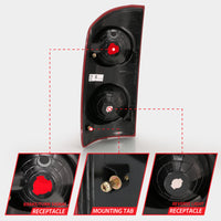 Thumbnail for ANZO 2007-2009 Dodge Ram 1500 Tail Light Red Lens (OE)