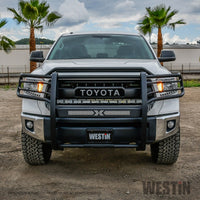 Thumbnail for Westin 14-20 Toyota Tundra Sportsman X Grille Guard - Textured Black
