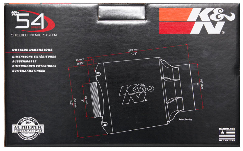 K&N 54 Series High Flow Air Cleaner