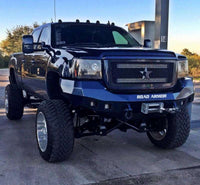 Thumbnail for Road Armor 11-14 Chevy 2500 Stealth Front Winch Bumper - Tex Blk