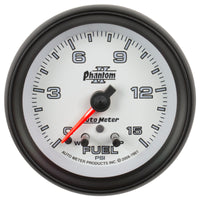 Thumbnail for AutoMeter Gauge Fuel Press 2-5/8in. 15PSI Stepper Motor W/ Peak & Warn Phantom II