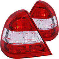 Thumbnail for ANZO 1994-2000 Mercedes Benz C Class W202 Taillights Red/Clear