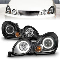 Thumbnail for ANZO 1998-2005 Lexus Gs300 Projector Headlights w/ Halo Black
