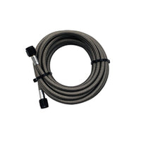 Thumbnail for Snow Performance 15ft Braided Stainless Line (Black) w/ -4AN Fittings (NX Version)