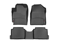 Thumbnail for Weathertech 2017+ Hyundai Elantra Front & Rear Floorliners - Black