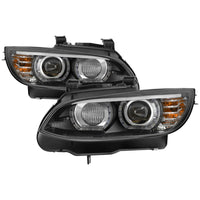 Thumbnail for Spyder 08-10 BMW F92 3 Series Projector Headlights - LED DRL - Black (PRO-YD-BMWE9208-DRL-BK)
