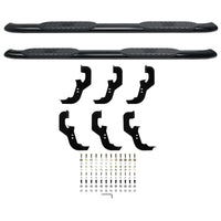 Thumbnail for Westin 2019 Chevrolet Silverado/Sierra 1500 Crew Cab Non LD PRO TRAXX 5 Oval Nerf Step Bars - Black