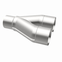 Thumbnail for MagnaFlow Universal Trans Y-Pipe All SS 4inch (Dual) 3.5inch (Single) x 13inch (Overall)