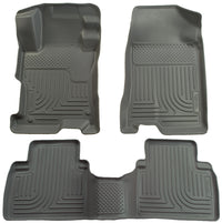Thumbnail for Husky Liners 06-11 Honda Civic (4DR) WeatherBeater Combo Gray Floor Liners