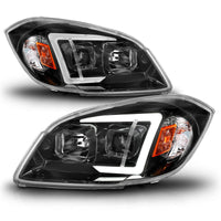 Thumbnail for ANZO 05-10 Chevrolet Cobalt / 07-10 Pontiac G5 LED Projector Headlights w/ Seq Black Housing